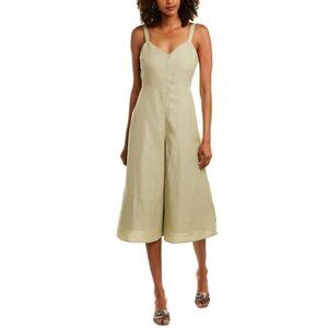 NWT Club Monaco khaki green wide leg jumpsuit, 4